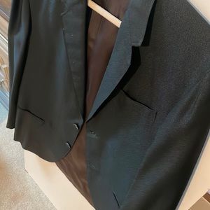 Hong Kong Hilton Custom Blazer in Dark Black / Green Shade  unisex